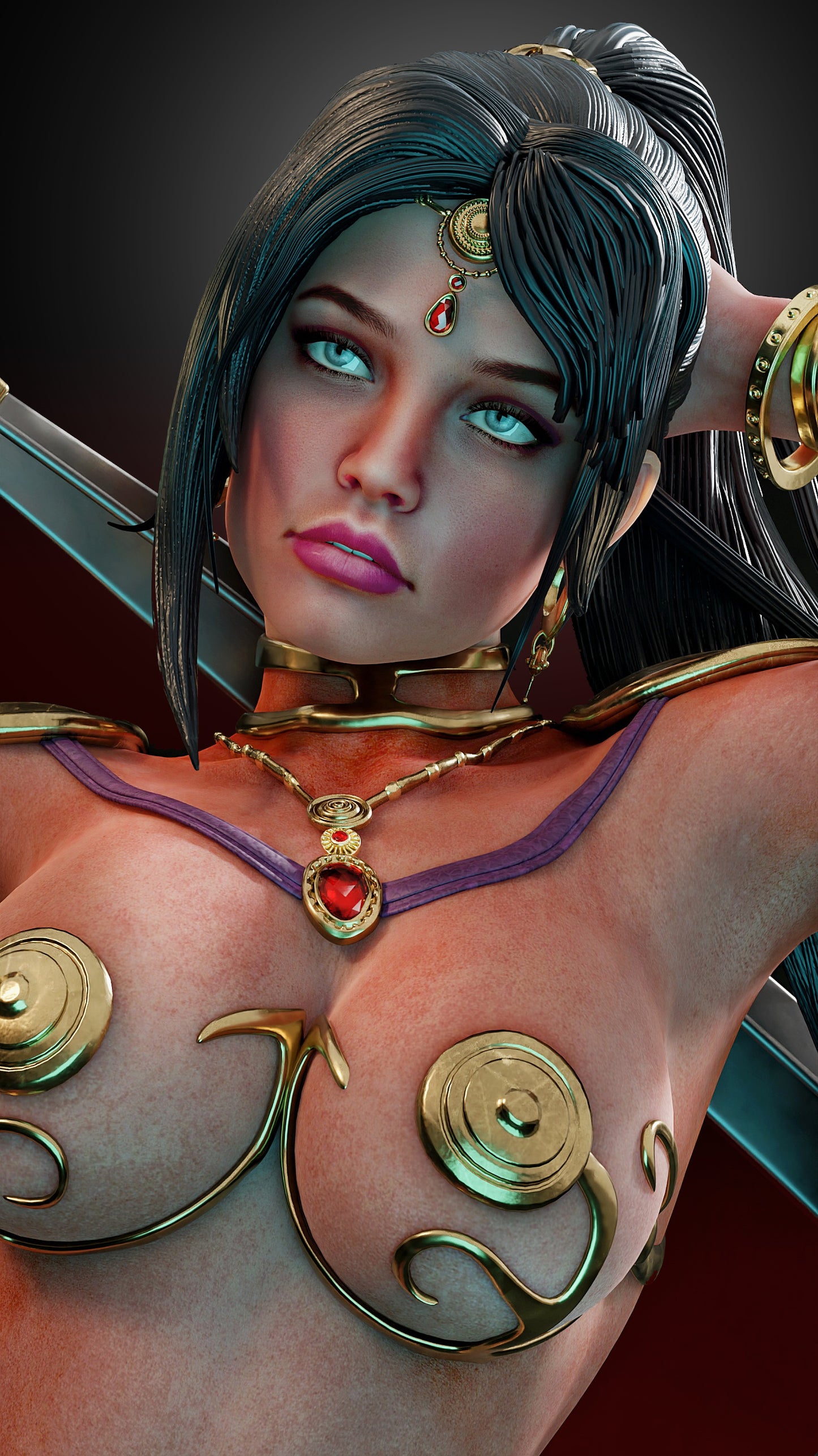Deja Thoris Resin Art (Design by MCM3D Studios)