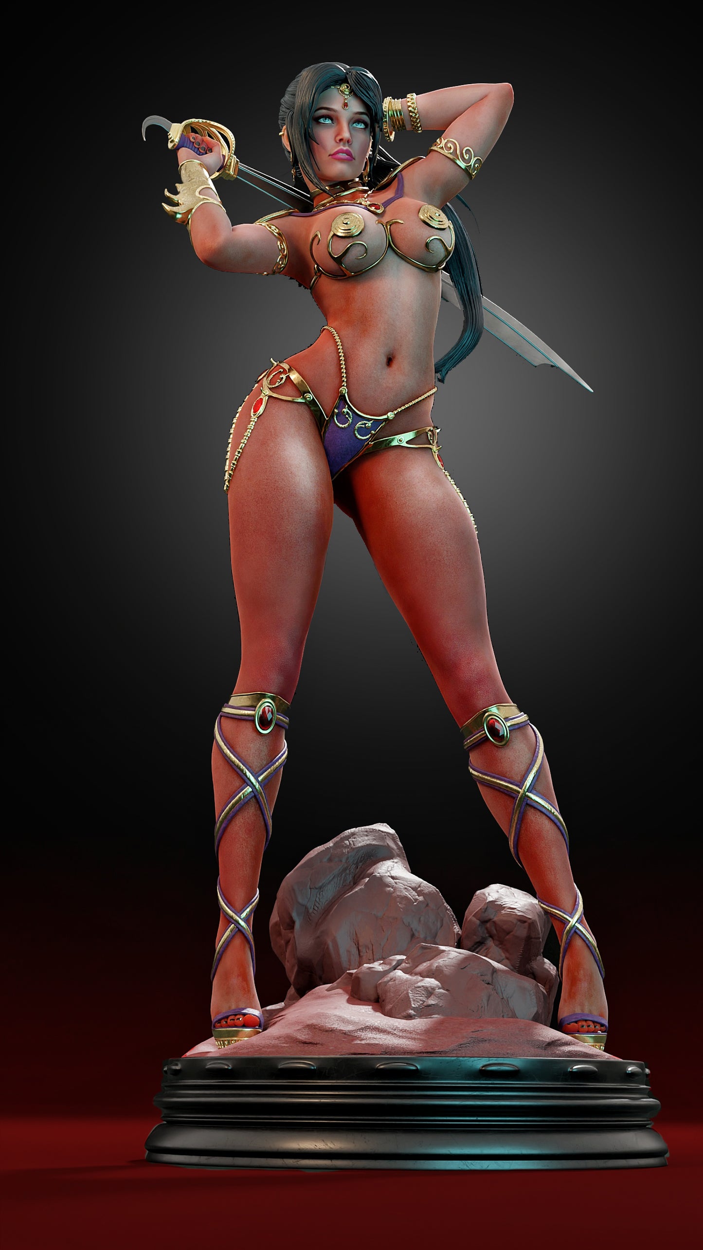 Deja Thoris Resin Art (Design by MCM3D Studios)