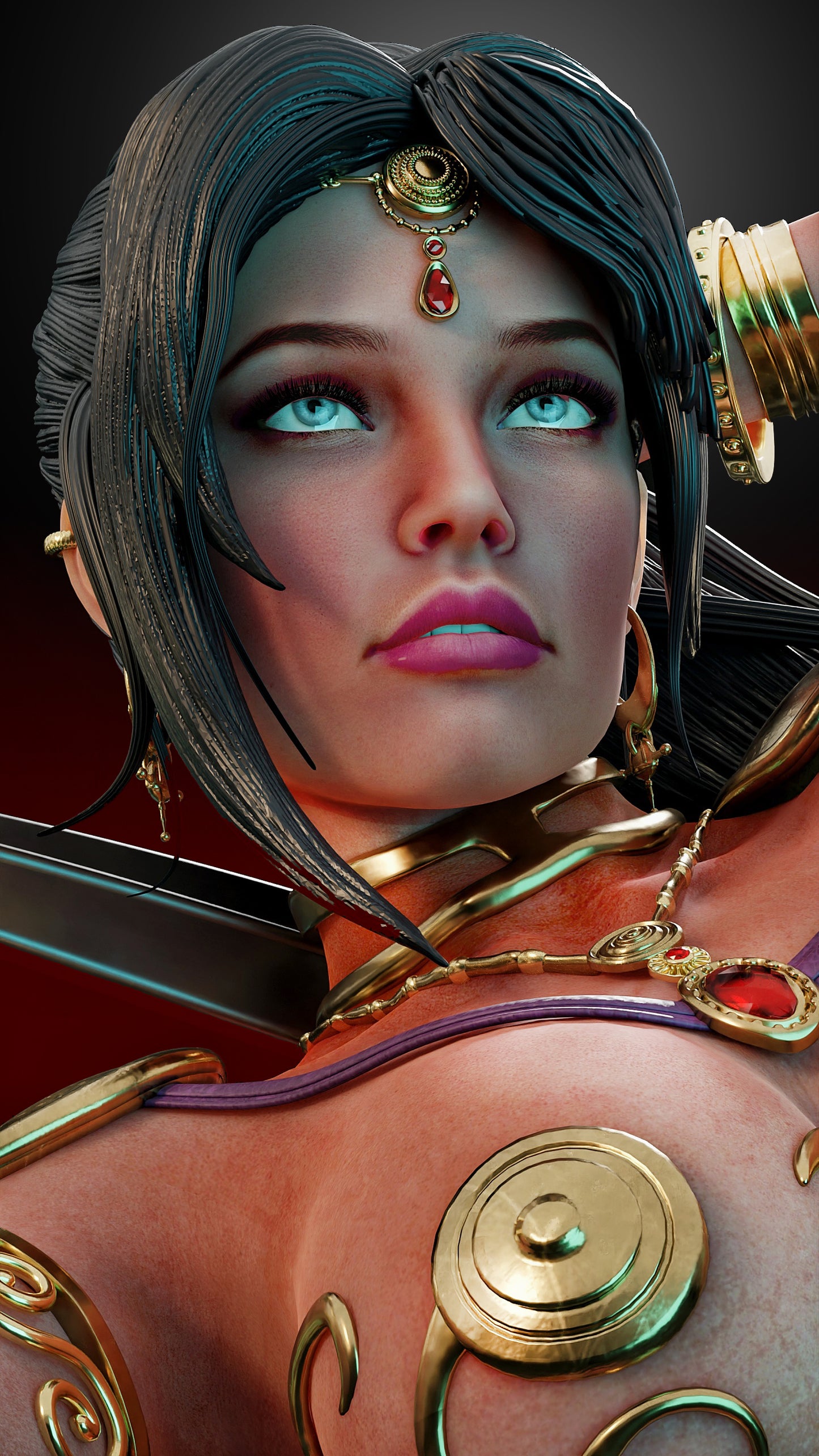 Deja Thoris Resin Art (Design by MCM3D Studios)