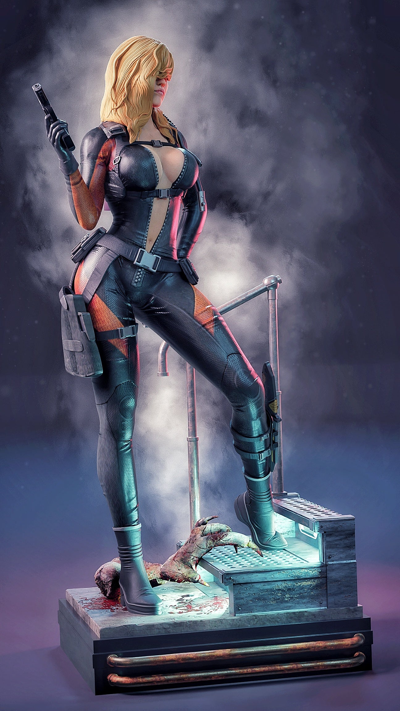 Raychal Fohlei Resident Evil Resin Art (Design by MCM3D Studios)