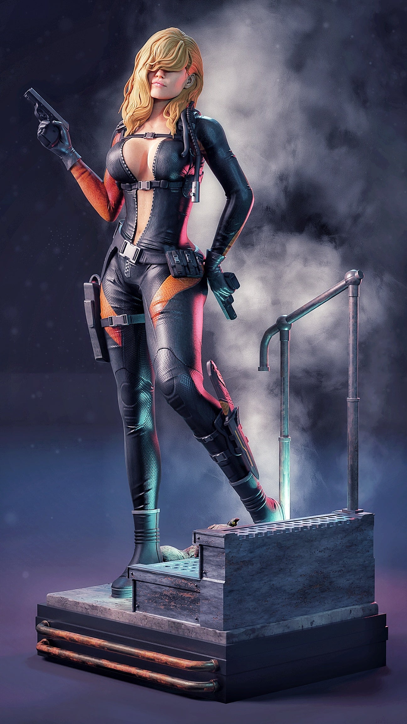 Raychal Fohlei Resident Evil Resin Art (Design by MCM3D Studios)