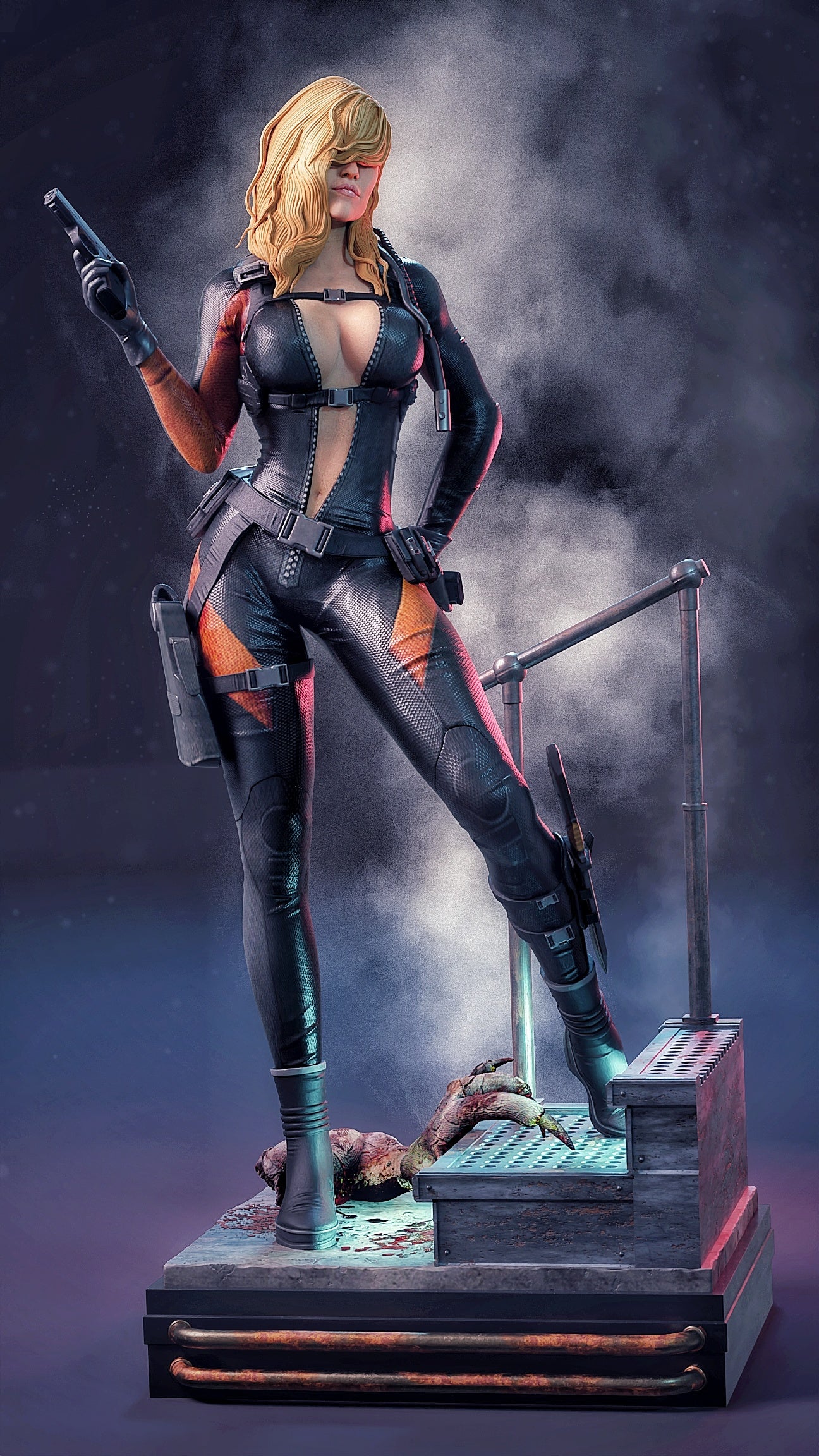 Raychal Fohlei Resident Evil Resin Art (Design by MCM3D Studios)