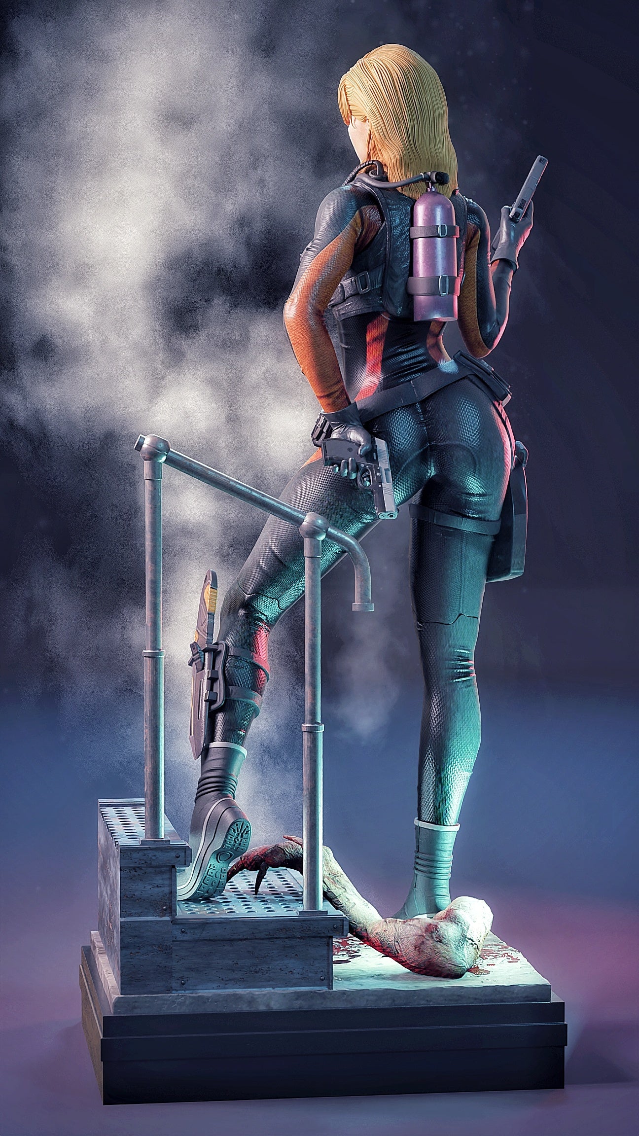 Raychal Fohlei Resident Evil Resin Art (Design by MCM3D Studios)