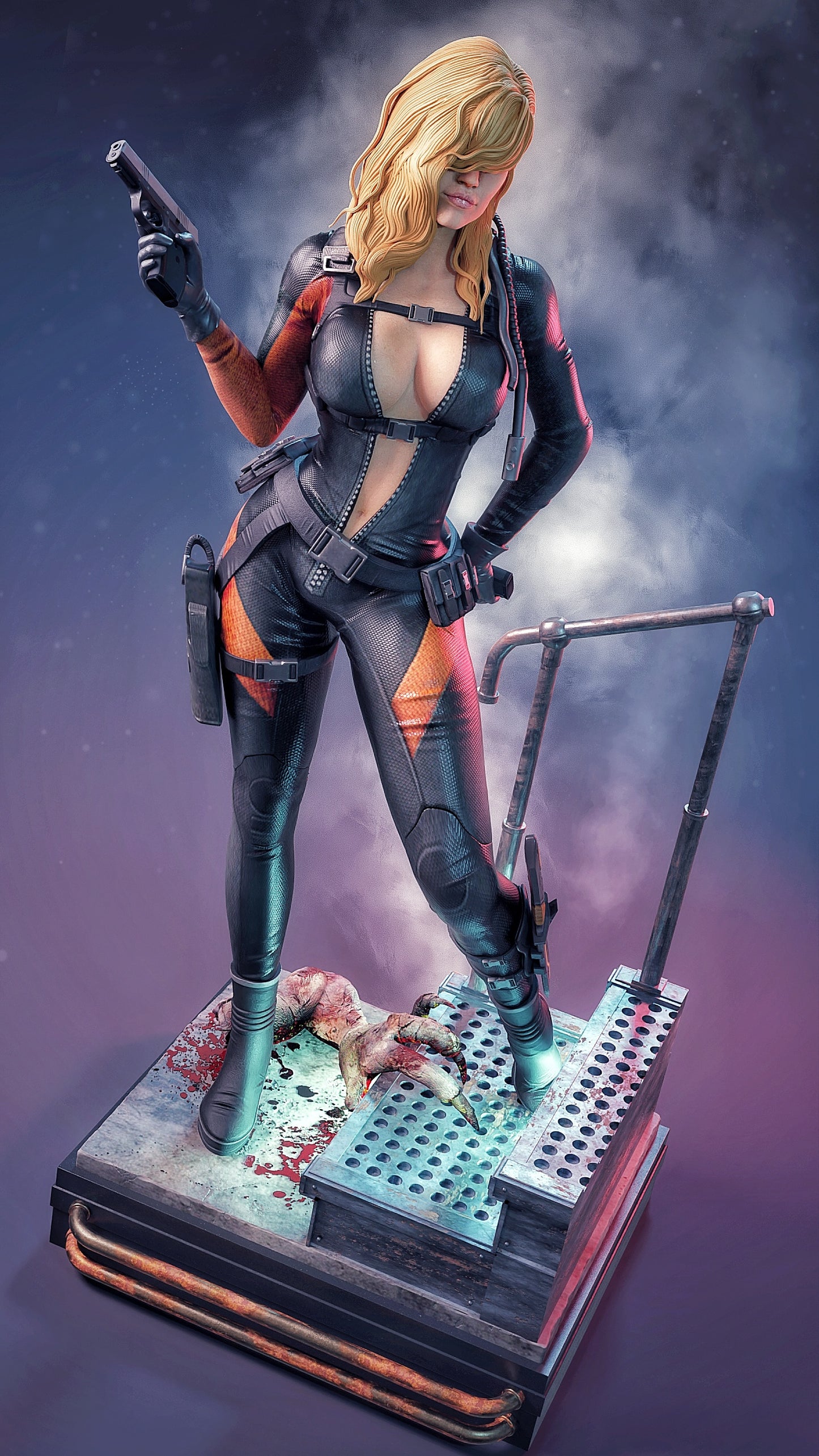 Raychal Fohlei Resident Evil Resin Art (Design by MCM3D Studios)
