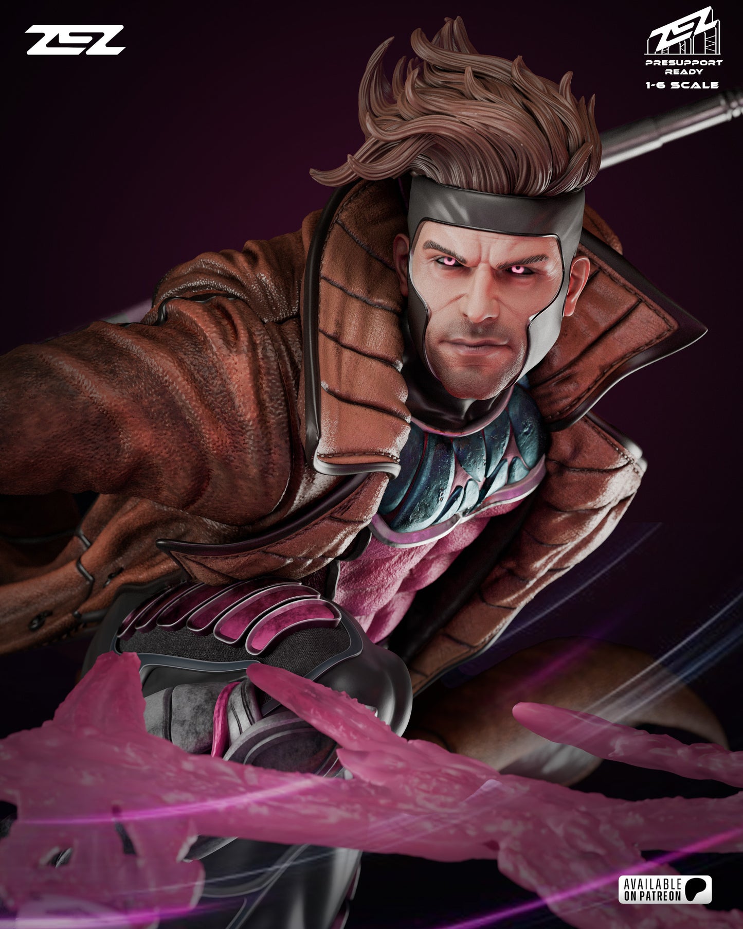 Gambit Resin Sculpture Fan Art - MTO (ZEZ)