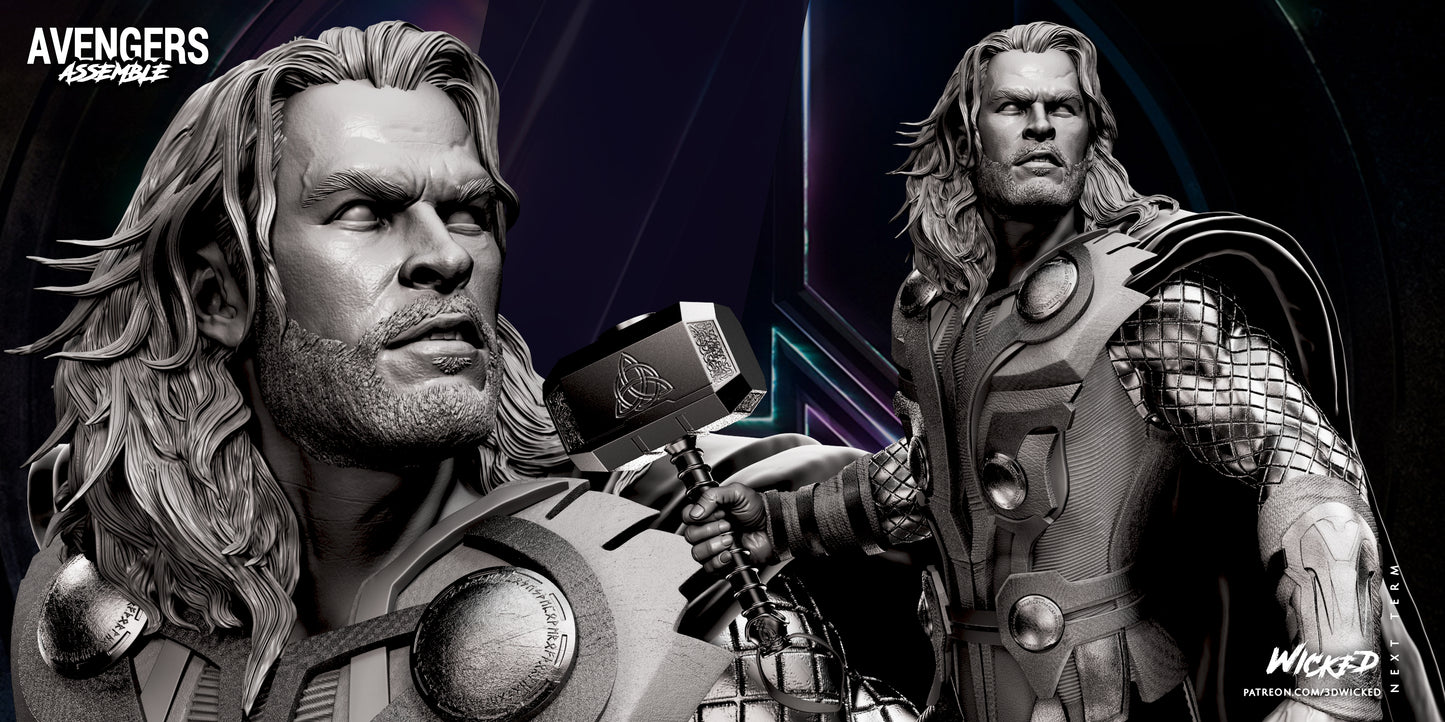 Thor Resin Fan Art - MTO (Wicked)