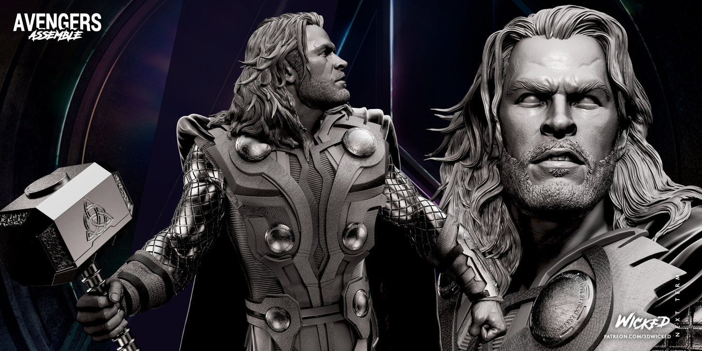 Thor Resin Fan Art - MTO (Wicked)