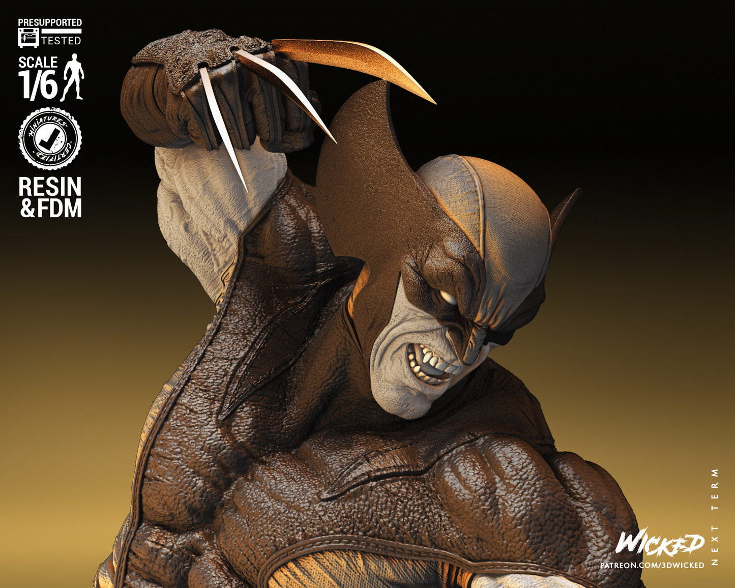 X-Men Wolverine vs Sabertooth Collectible Resin Fan Art - MTO