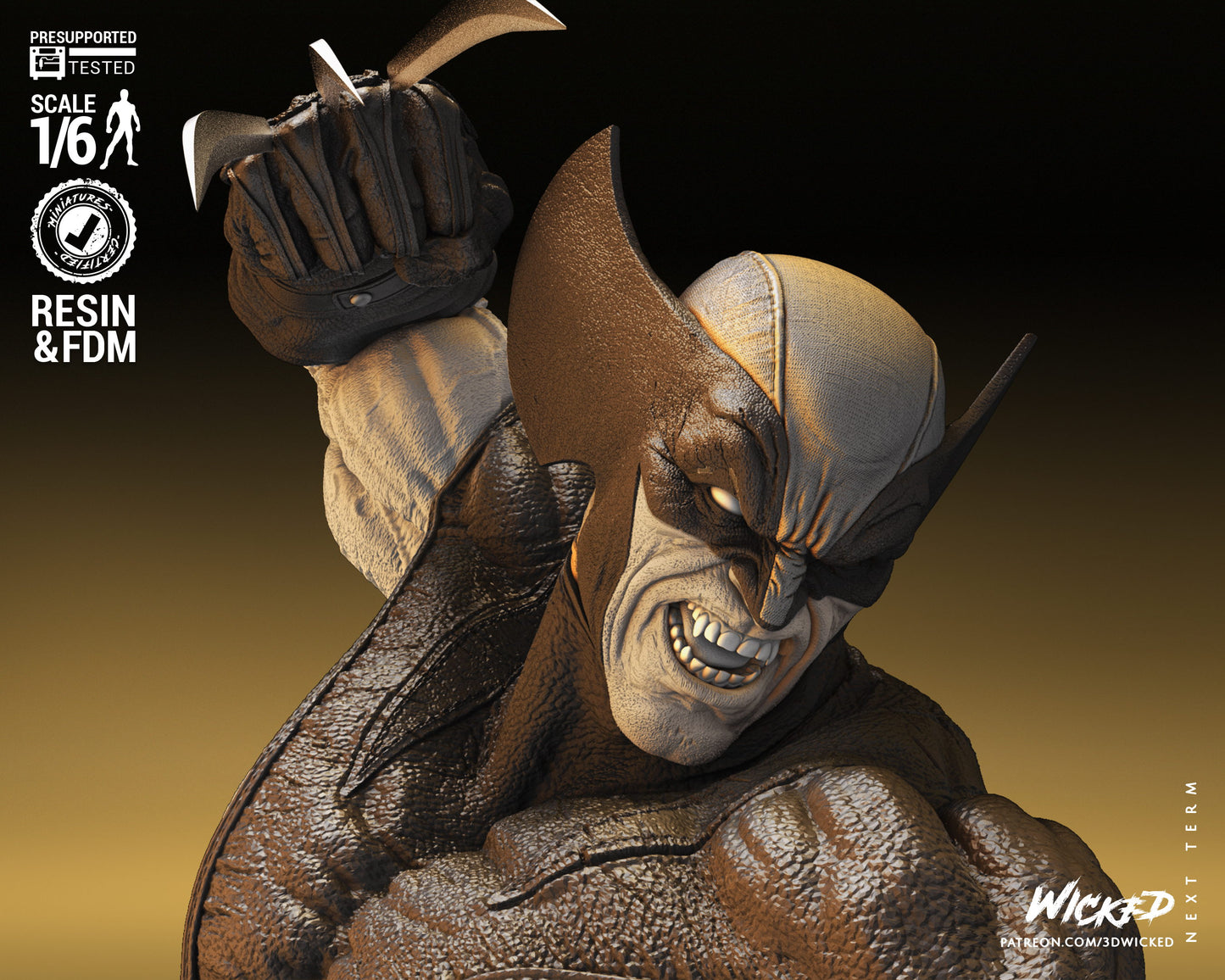 X-Men Wolverine vs Sabertooth Collectible Resin Fan Art - MTO