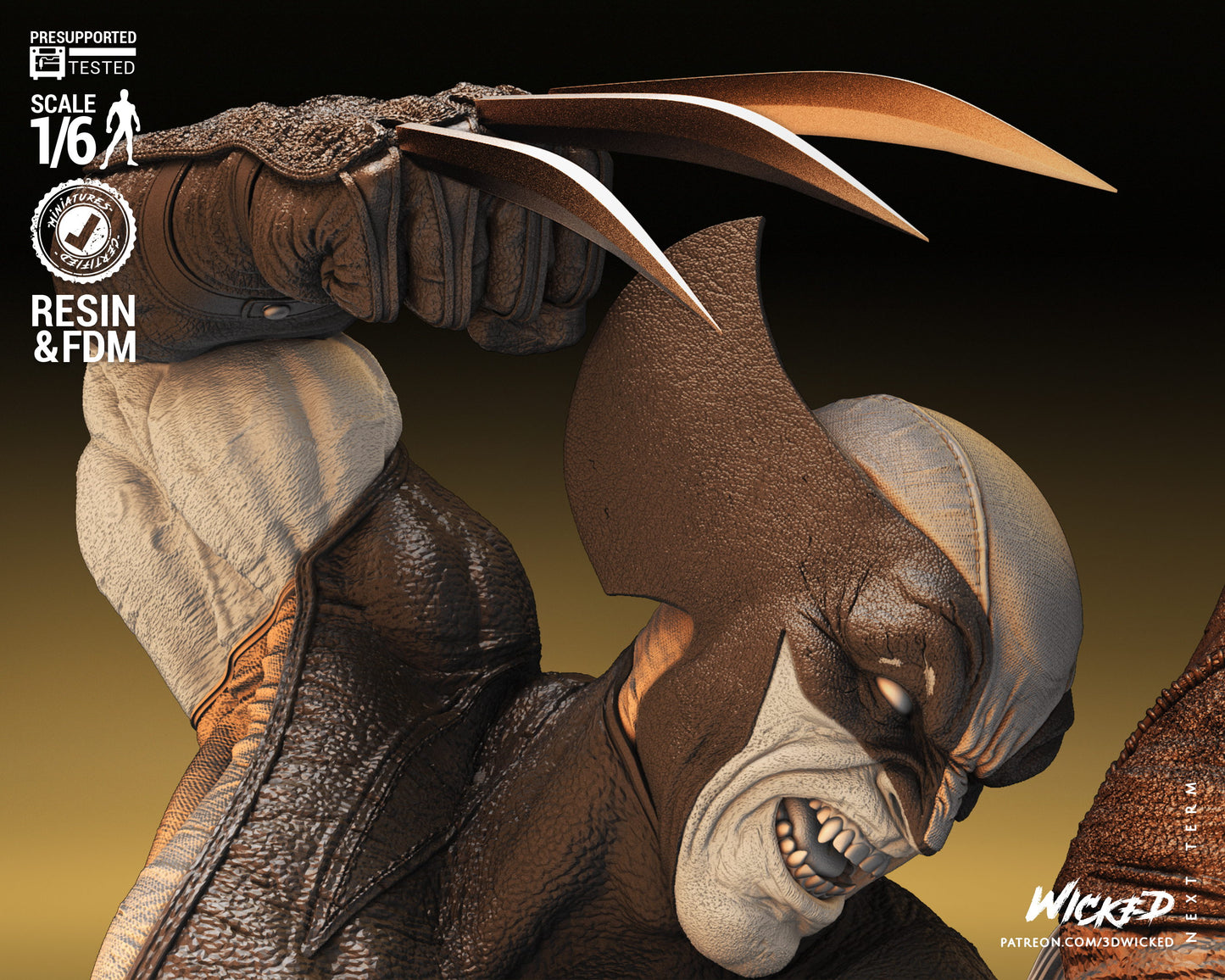 X-Men Wolverine vs Sabertooth Collectible Resin Fan Art - MTO