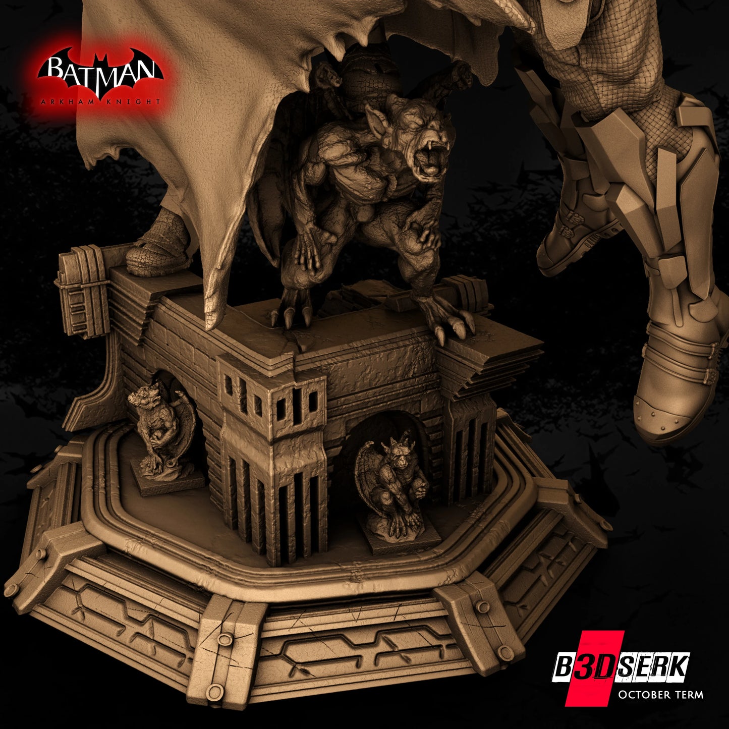 Batman Arkham Resin Fan Art Pro Painted - MTO