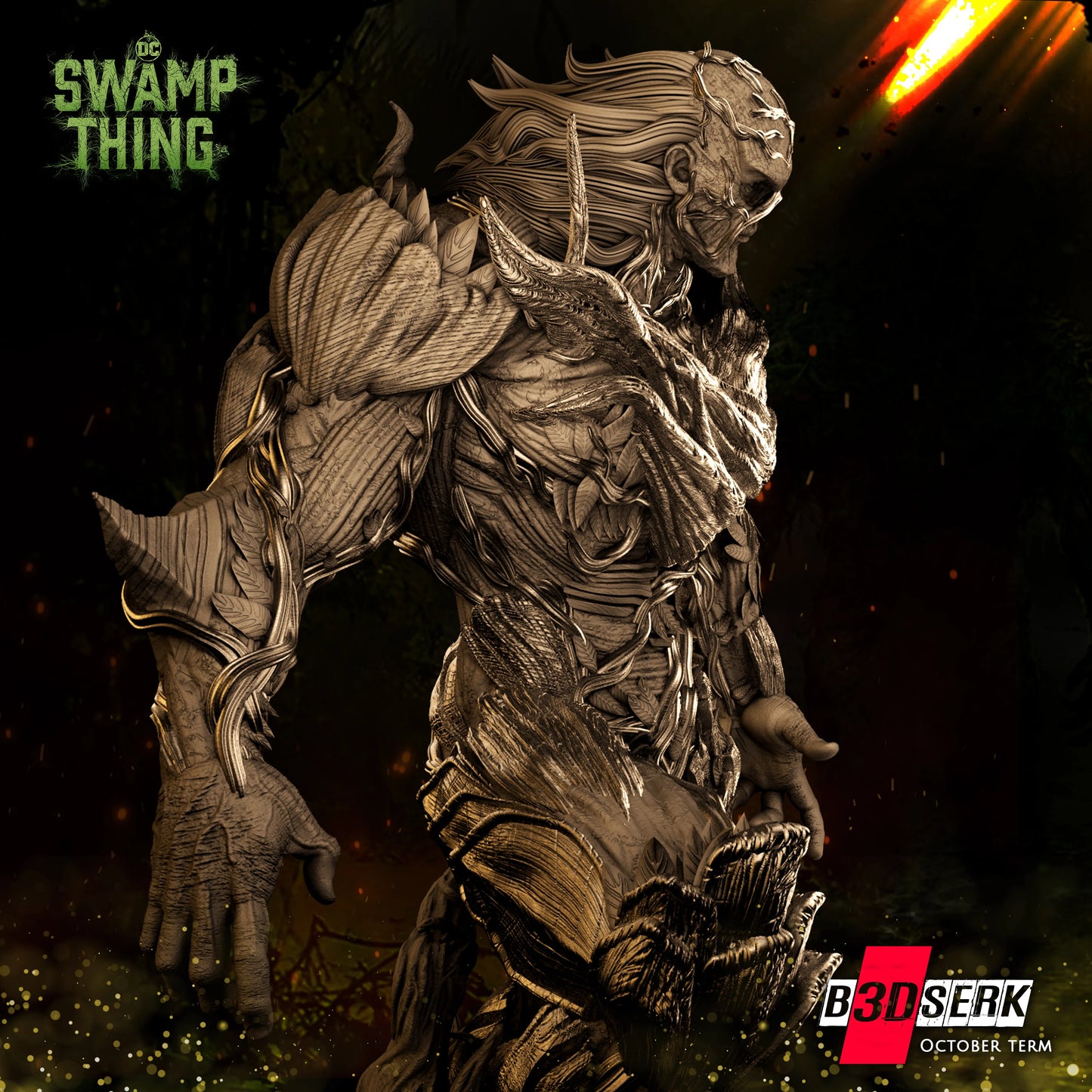 Swamp Thing Resin Sculpture Fan Art Pro Painted - MTO