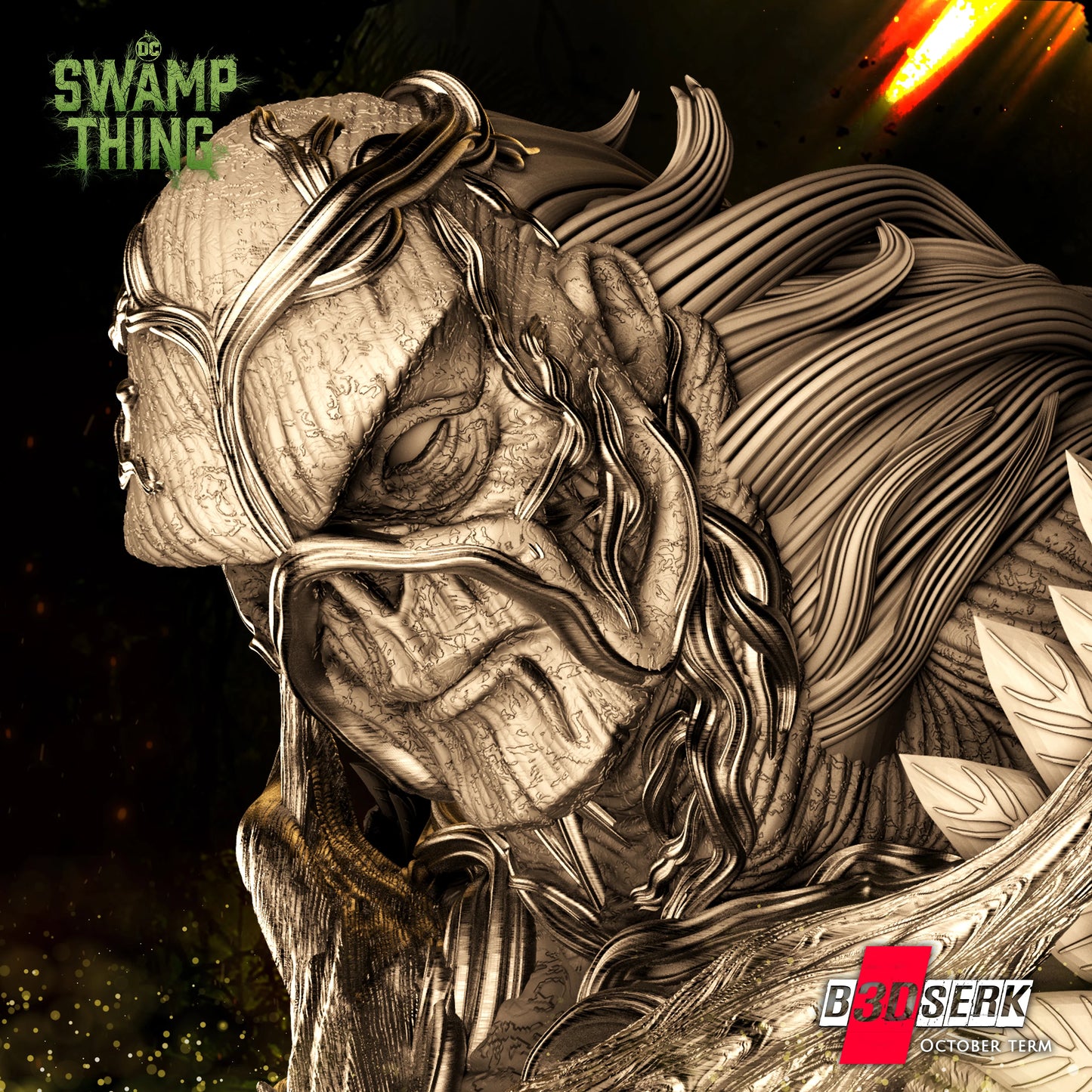 Swamp Thing Resin Sculpture Fan Art Pro Painted - MTO