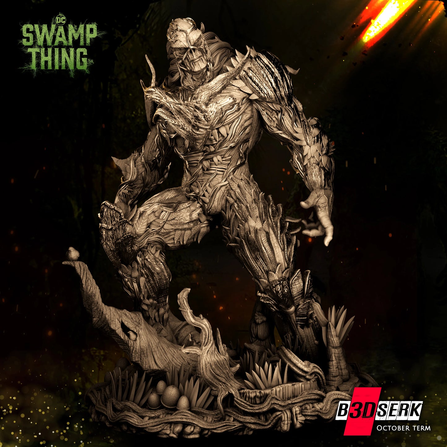 Swamp Thing Resin Sculpture Fan Art Pro Painted - MTO