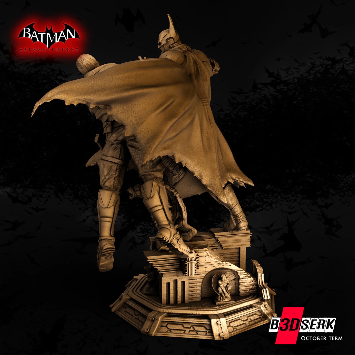 Batman Arkham Resin Fan Art Pro Painted - MTO