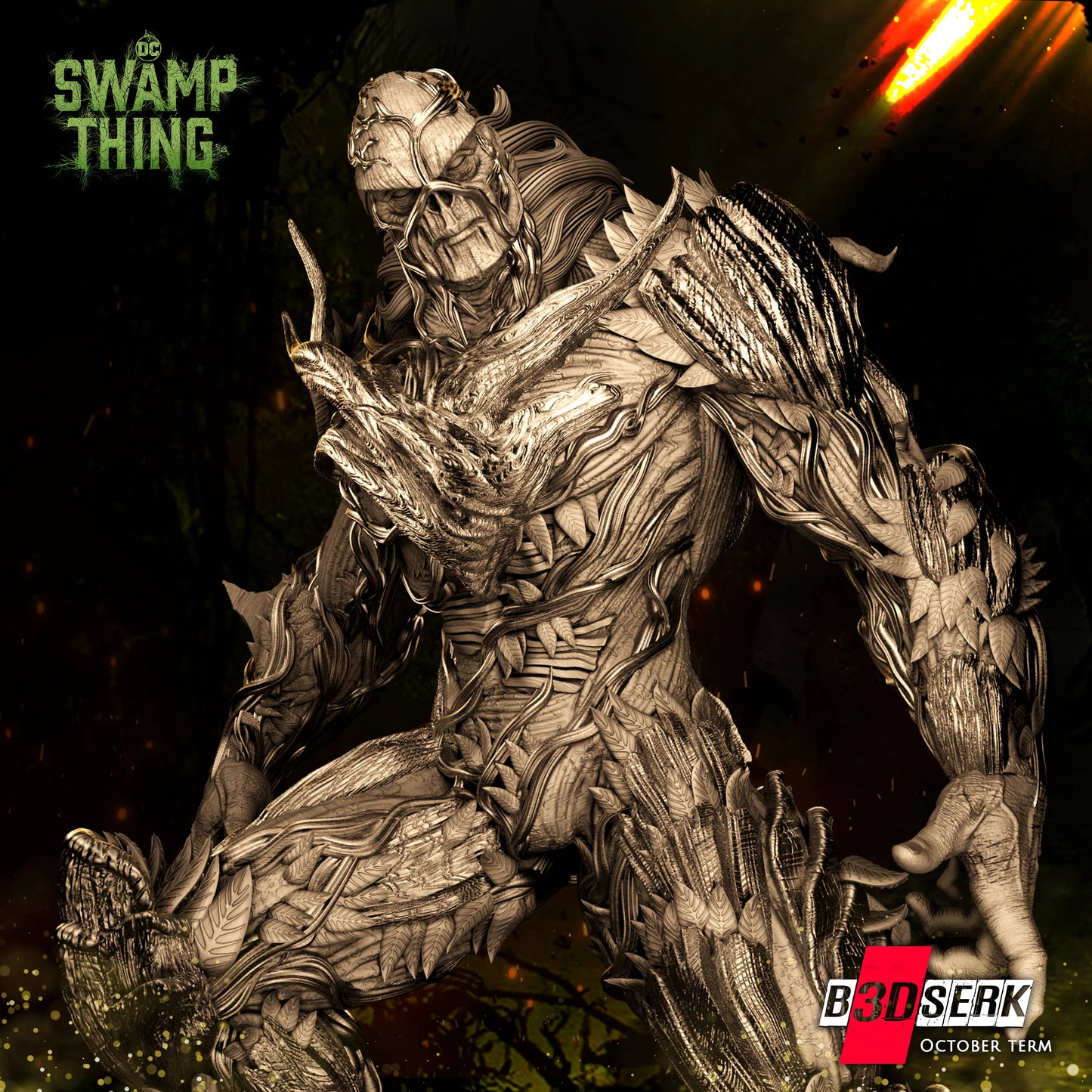 Swamp Thing Resin Sculpture Fan Art Pro Painted - MTO