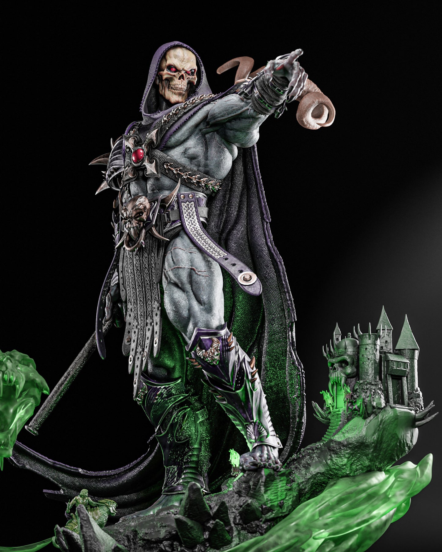 Skeletor Resin Sculpture Fan Art Pro - MTO (ZEZ)