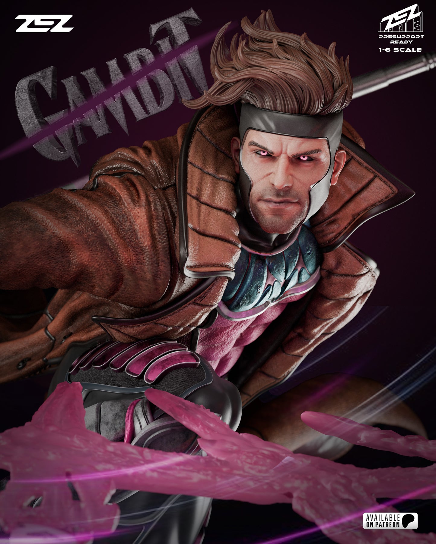 Gambit Resin Sculpture Fan Art - MTO (ZEZ)