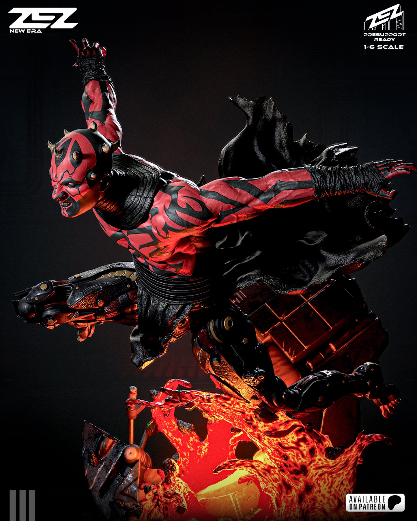Darth Maul Resin Art (Design by ZEZ Studios)