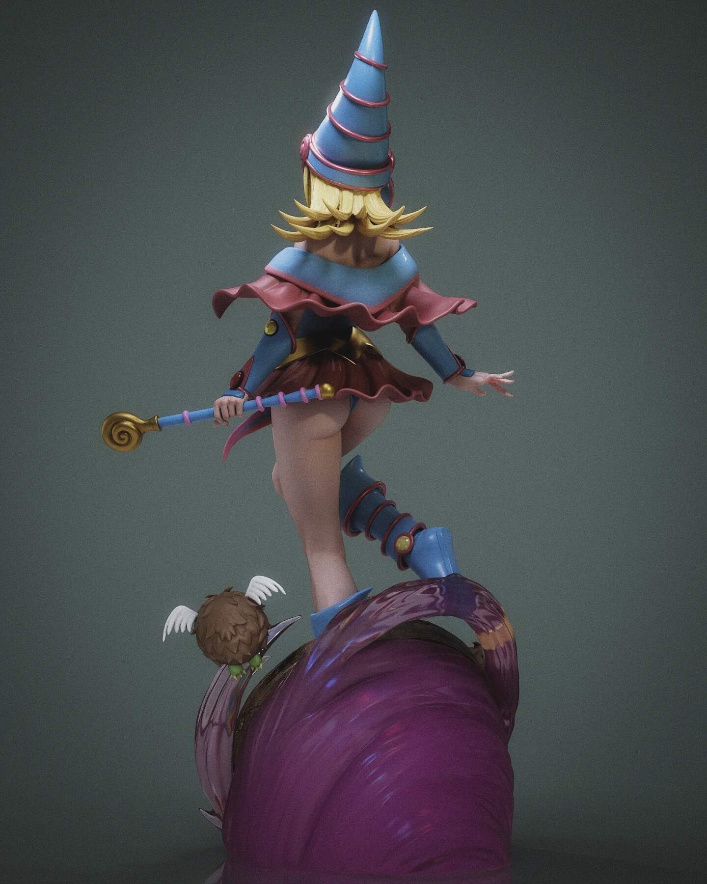 Dark Magician Girl Resin Art (Design by Abe3D)