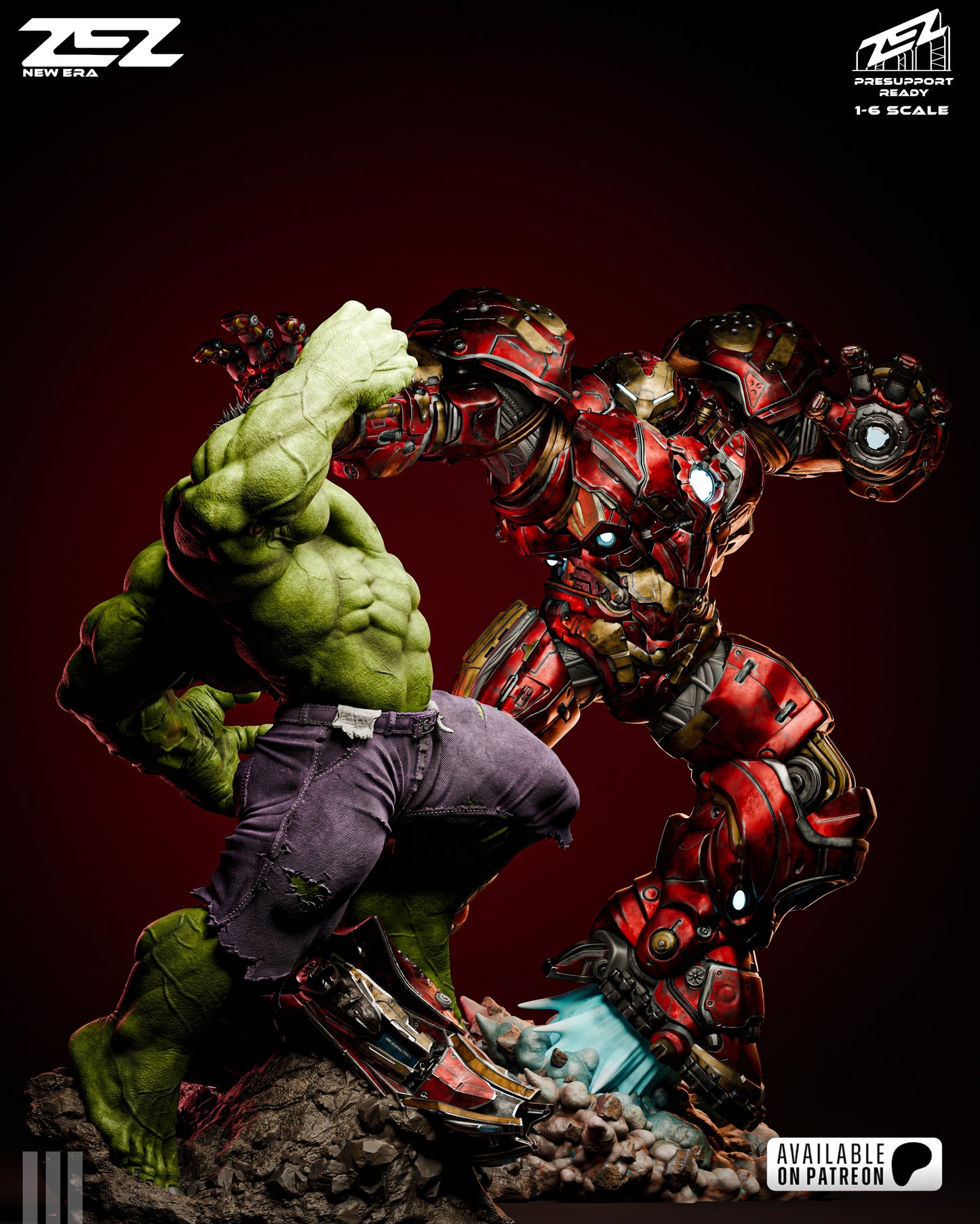 Iron Man Hulk Buster - Resin Art MTO (Designed by ZEZ Studios)