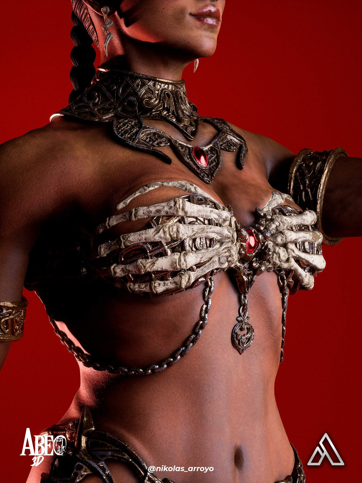 Queen of the Damned Resin Art (Design by Abe3D)