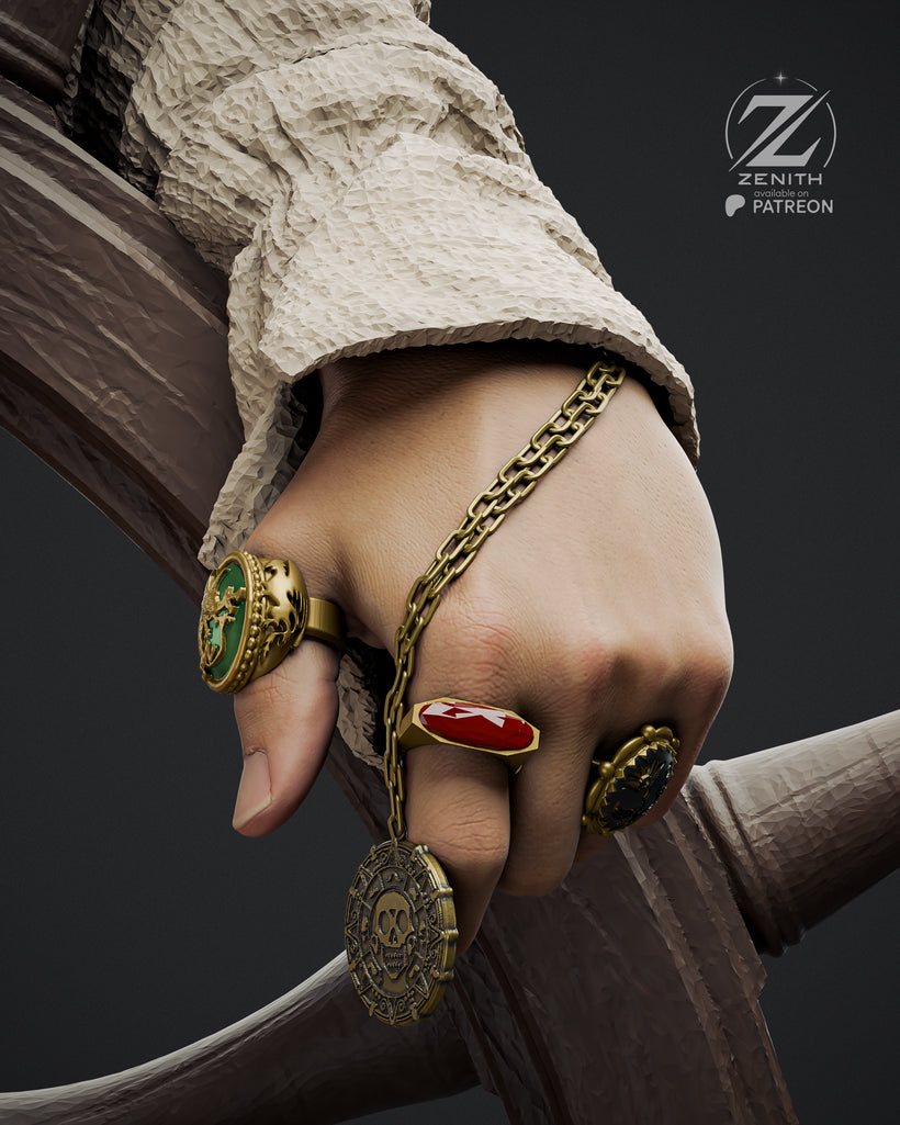 Jack Sparrow Resin Fan Art MTO (Design by Zenith)