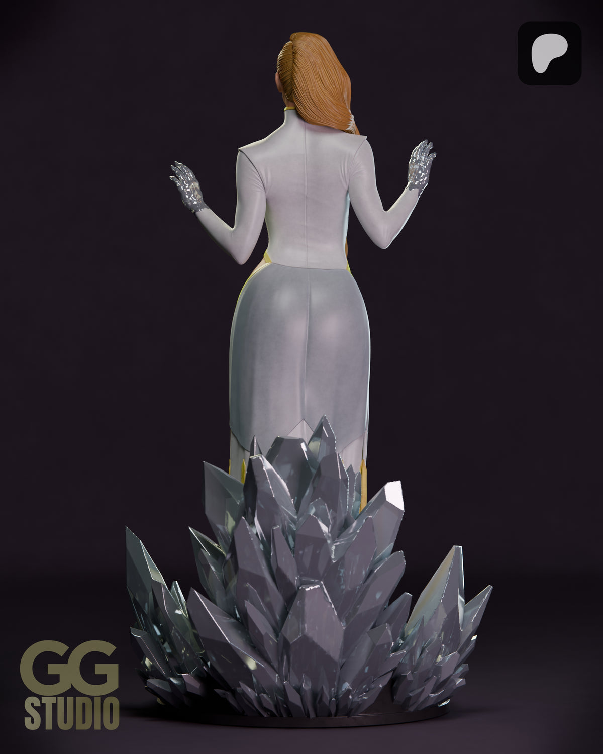 Emma Frost Hellfire Gala Resin Fan Art (Designed by GGStudio)
