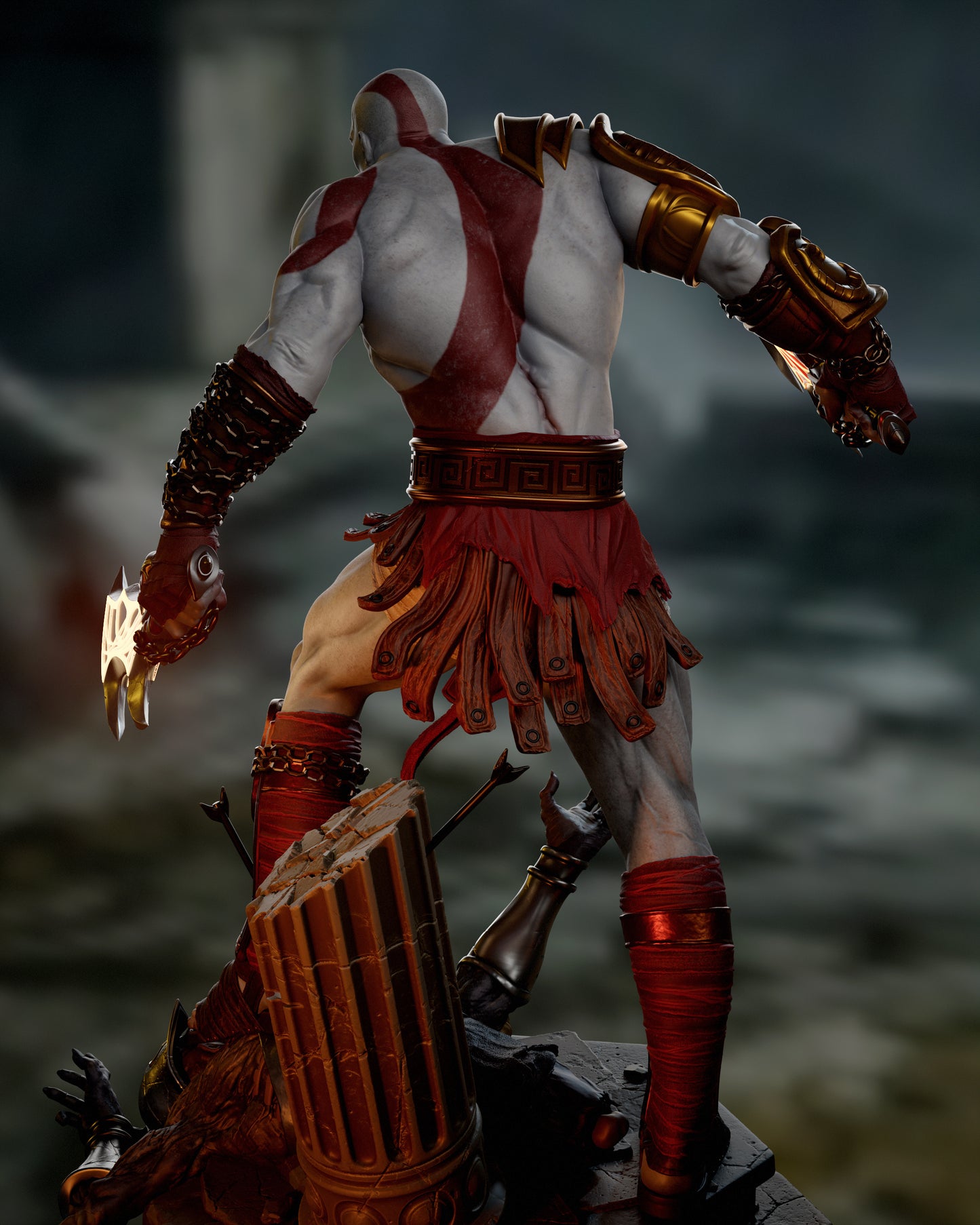 Kratos Resin Art - MTO (Design by CA3D)