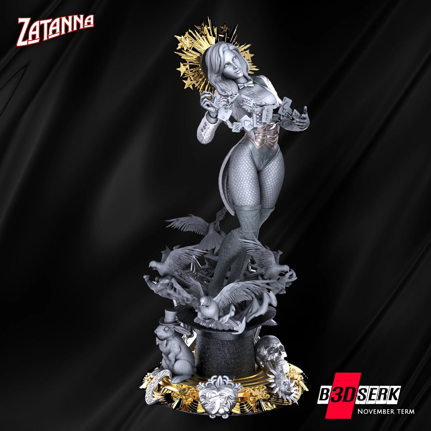 Zatana Resin Sculpture Fan - MTO