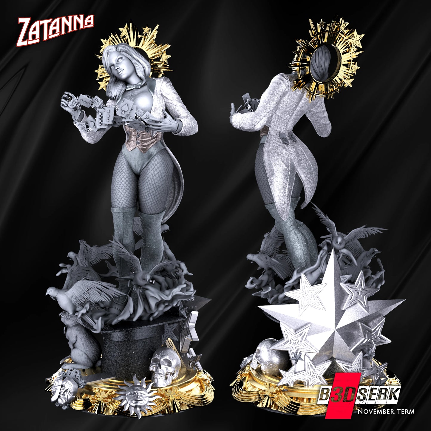 Zatana Resin Sculpture Fan - MTO