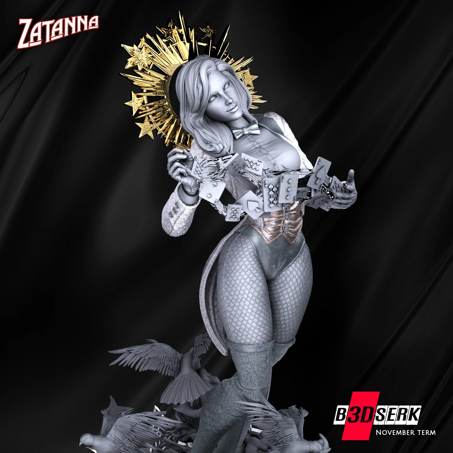 Zatana Resin Sculpture Fan - MTO