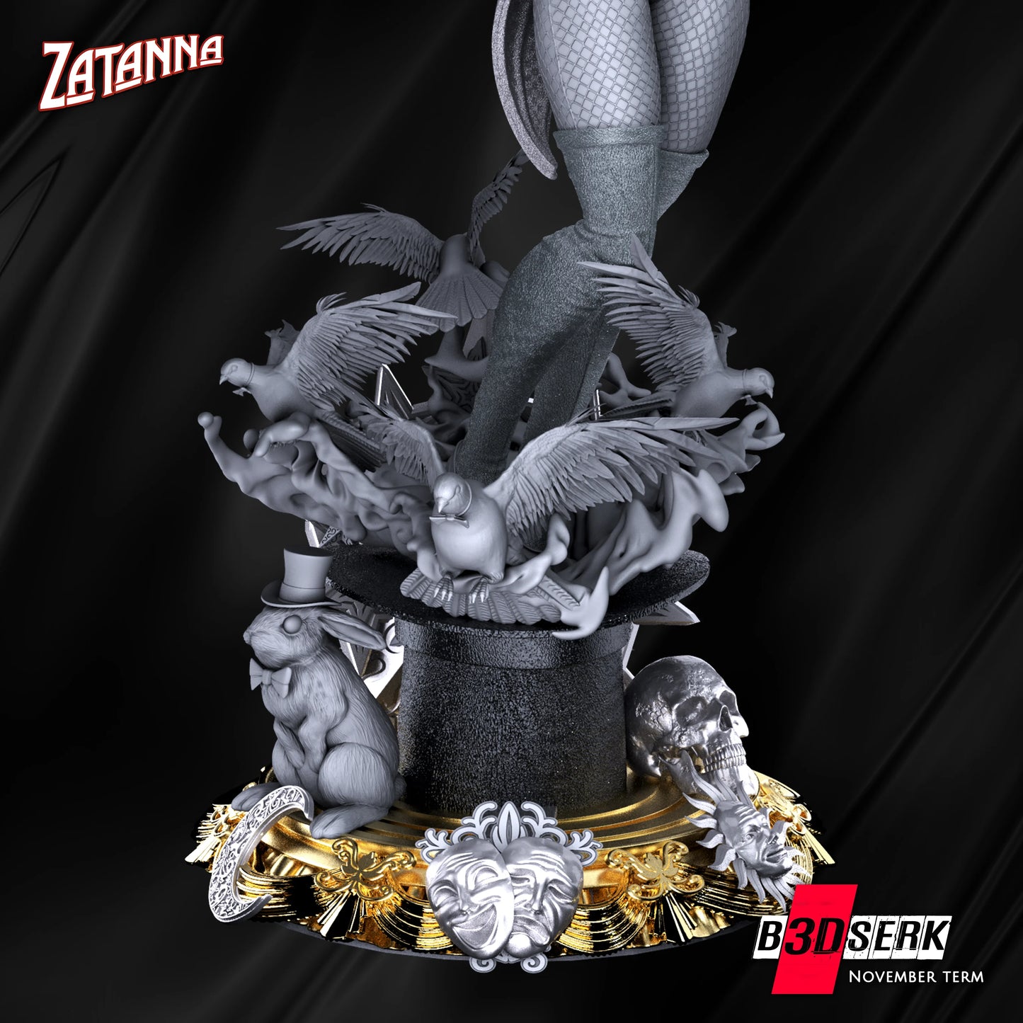 Zatana Resin Sculpture Fan - MTO