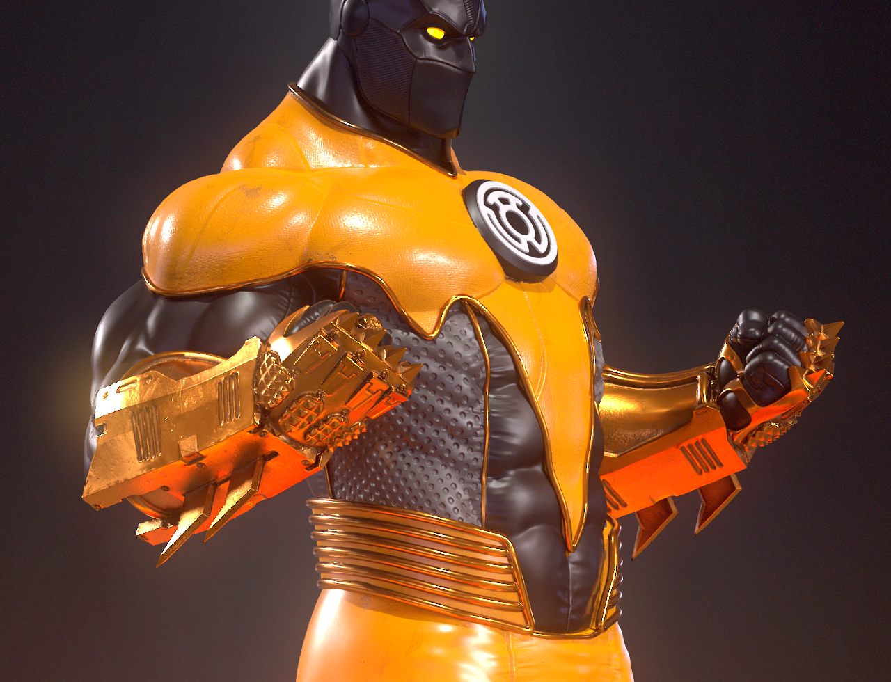 Batman Yellow Lantern Resin Fan Art - MTO (SS)