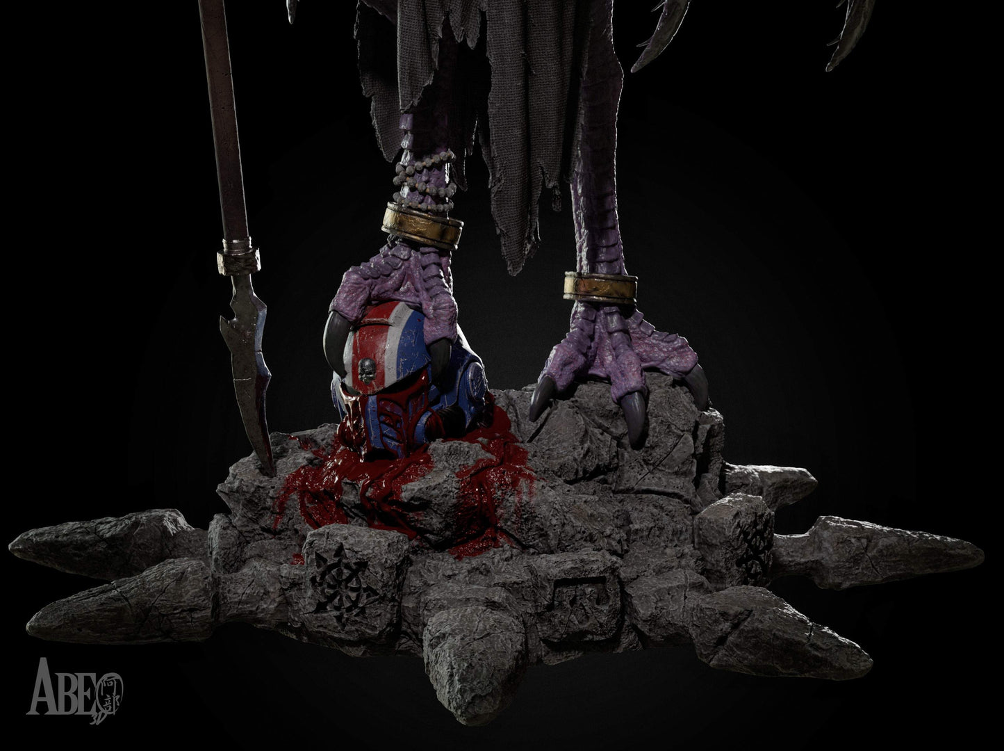 Ninefold Sorcerer Resin Art (Design by Abe3D)