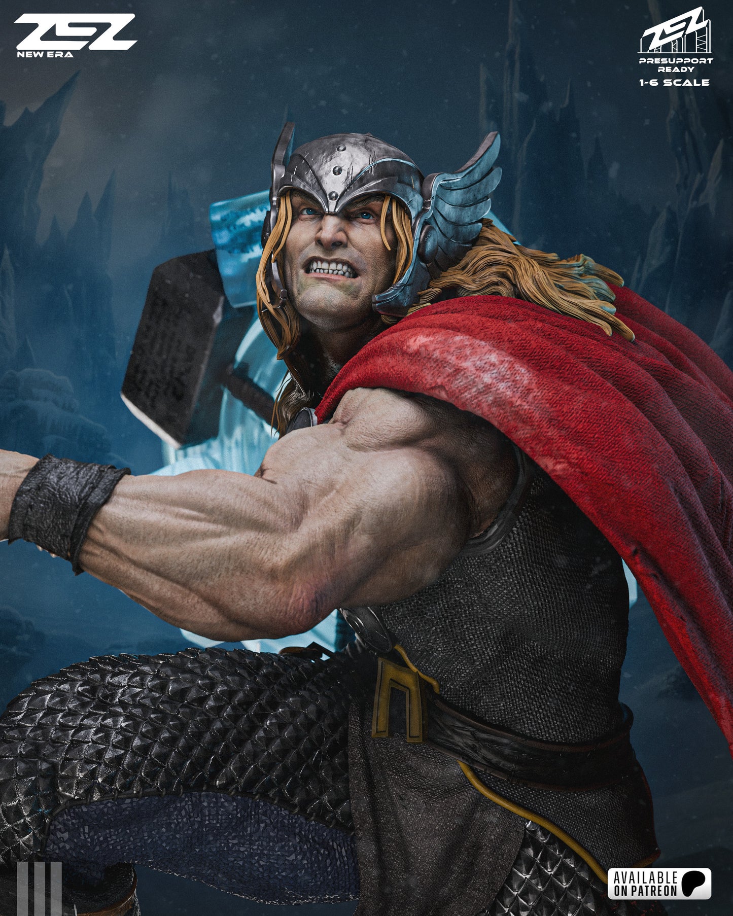 Thor Resin Art (Design by ZEZ Studios)