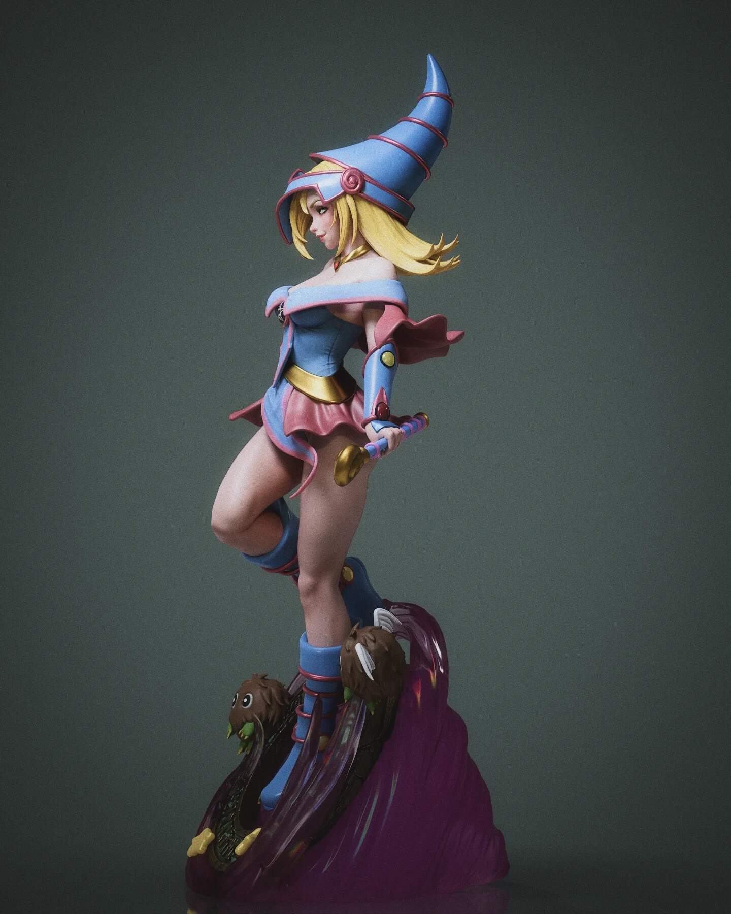 Dark Magician Girl Resin Art (Design by Abe3D)
