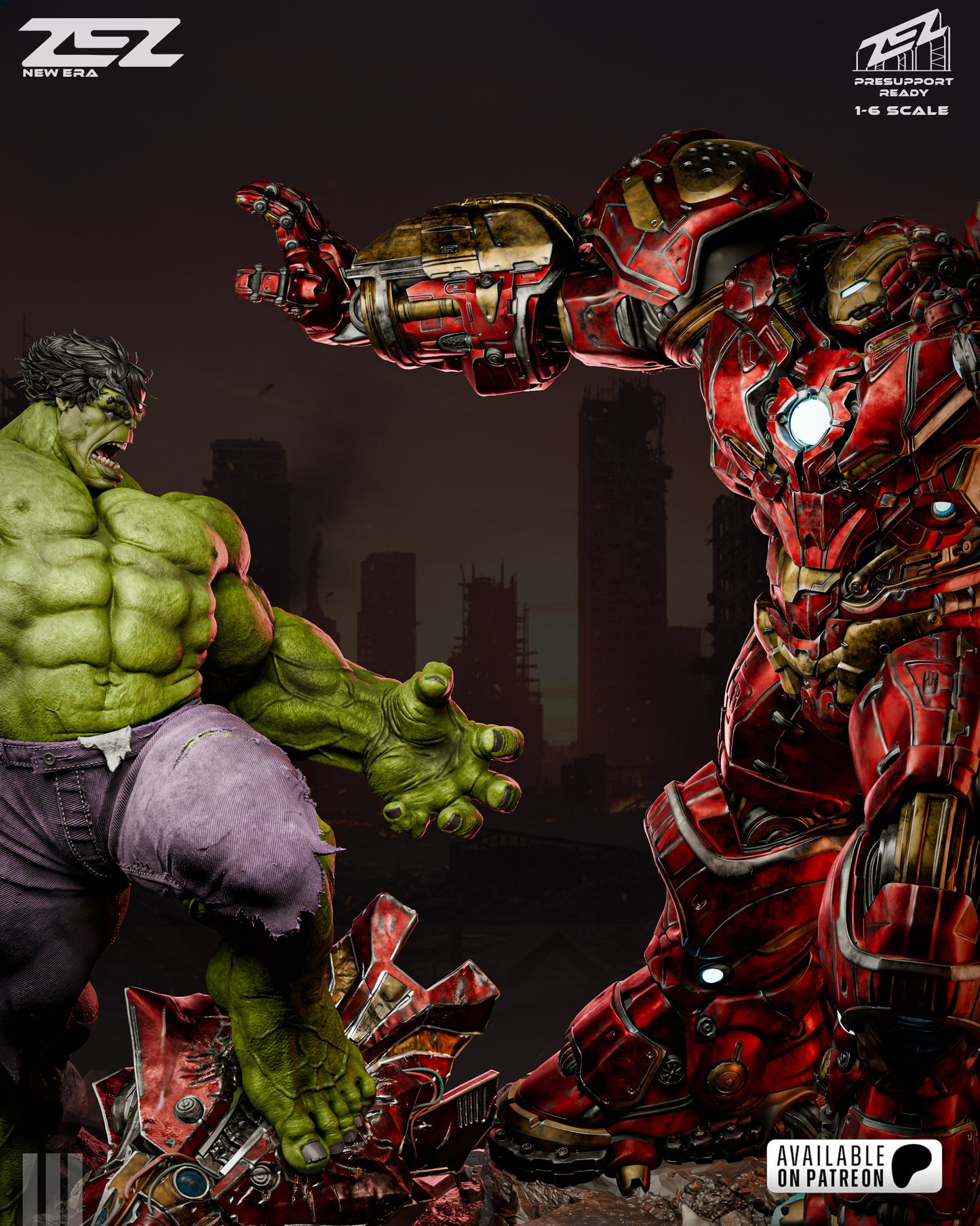 Iron Man Hulk Buster - Resin Art MTO (Designed by ZEZ Studios)