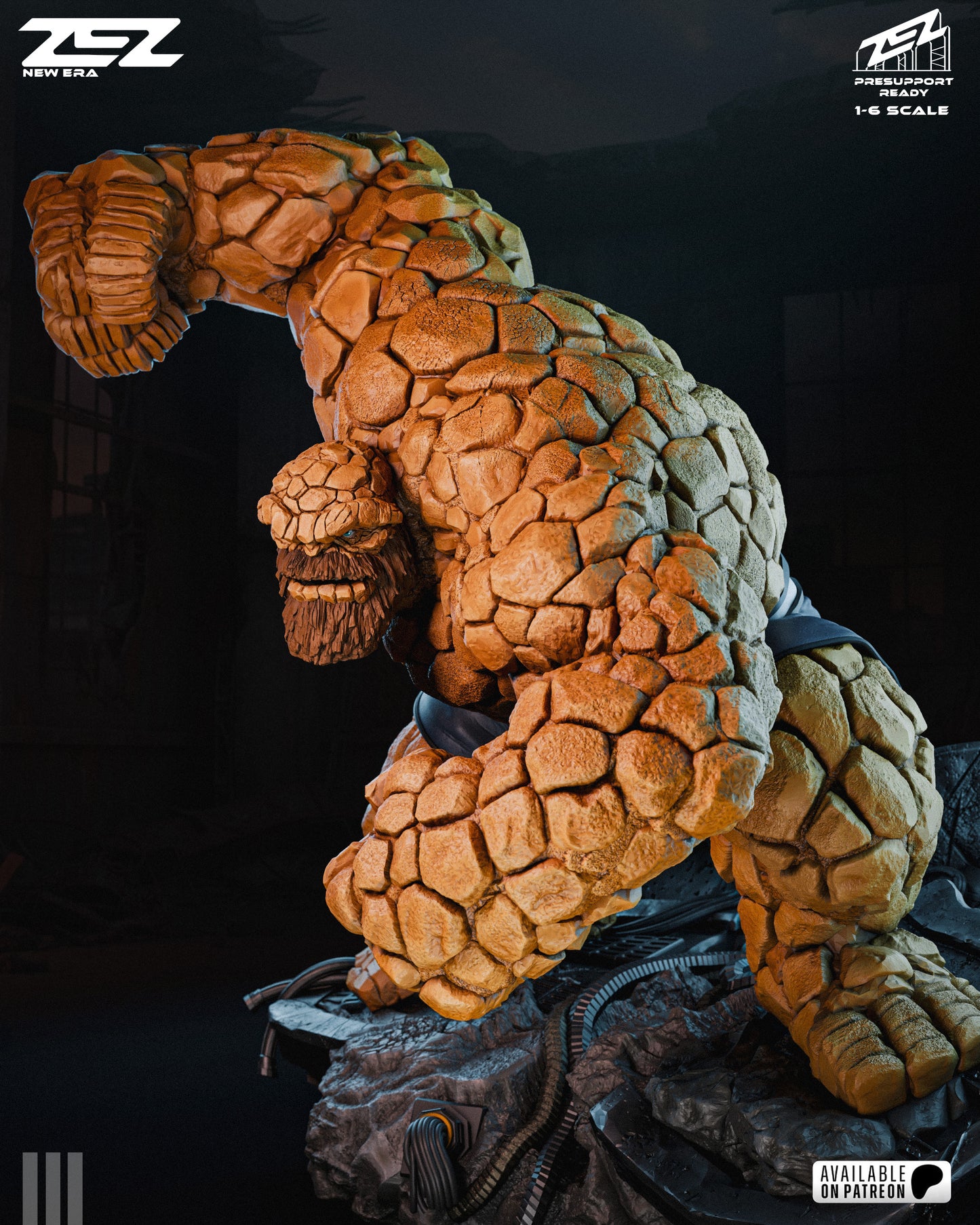 The Thing Resin Art (Design by ZEZ Studios)
