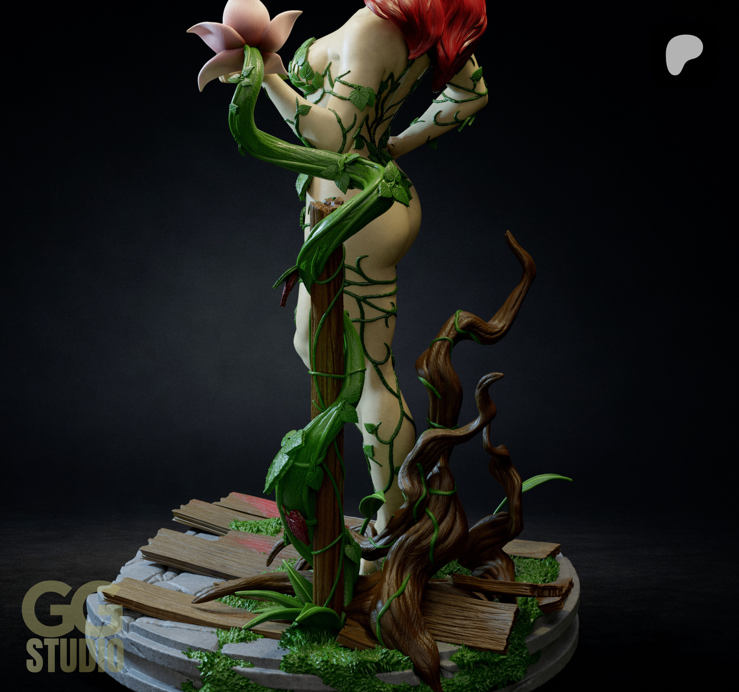 Poison Ivy Resin Fan Art (Designed by GGStudio)