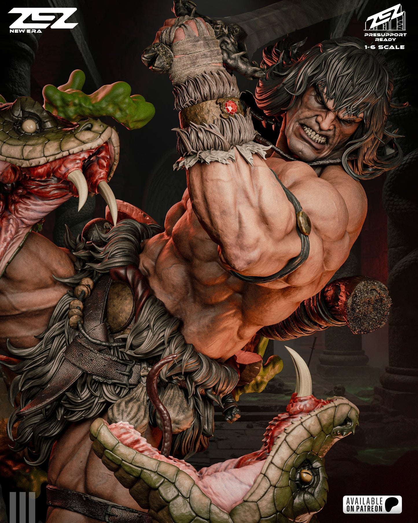 Conan the Barbarian - Resin Art MTO (Designed by ZEZ Studios)