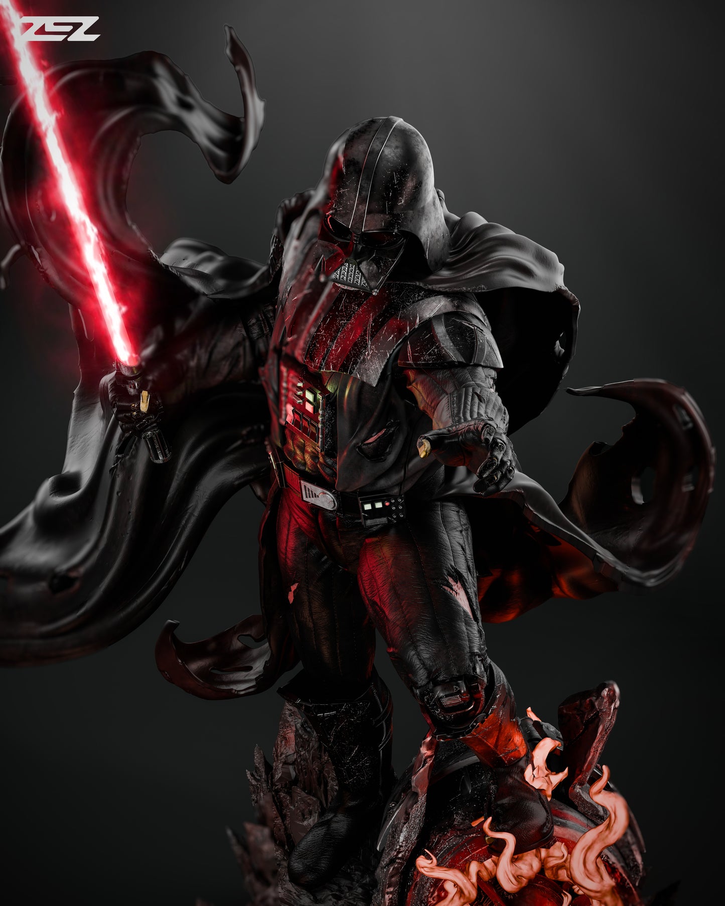 Darth Vader Resin Sculpture Fan Art Pro - MTO (ZEZ)