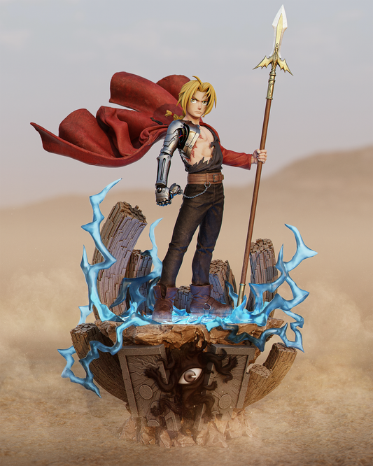 Edward Elric Full Metal Alchemist Resin Art (Design by CA3D)