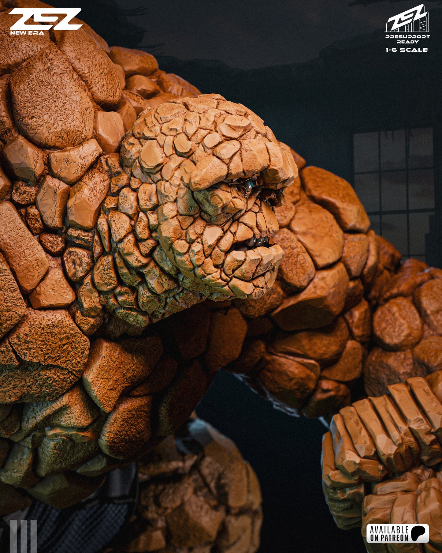 The Thing Resin Art (Design by ZEZ Studios)