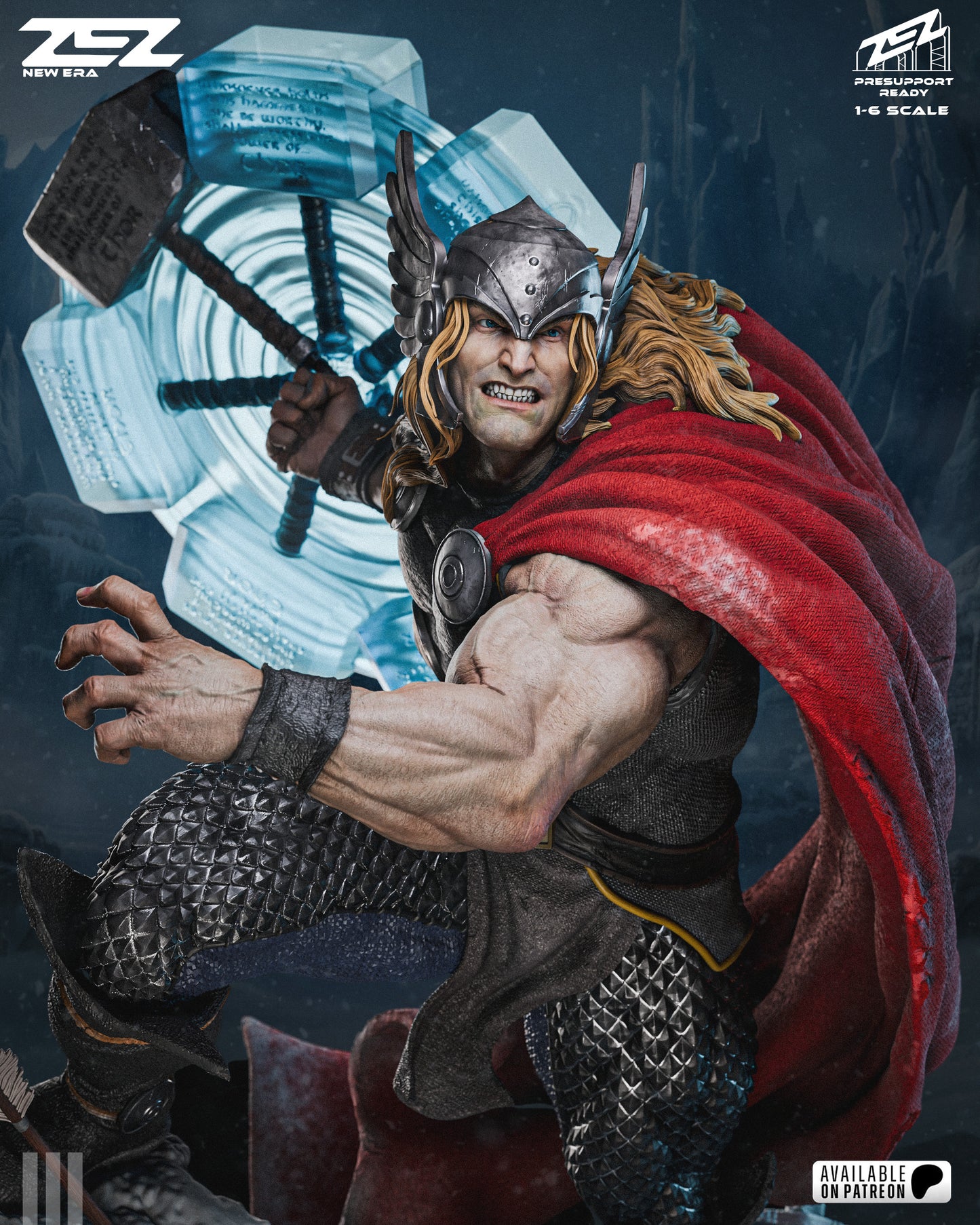 Thor Resin Art (Design by ZEZ Studios)