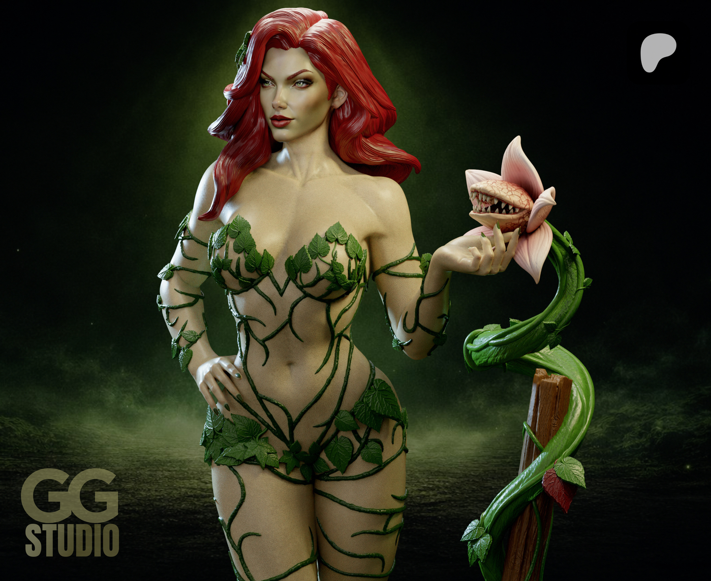Poison Ivy Resin Fan Art (Designed by GGStudio)