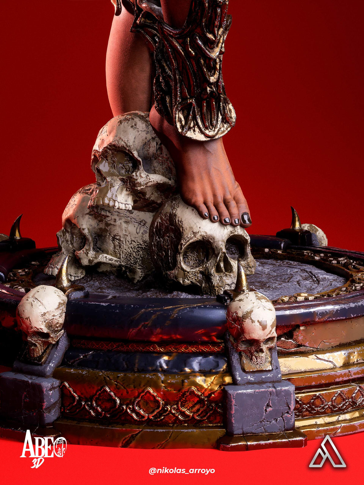 Queen of the Damned Resin Art (Design by Abe3D)