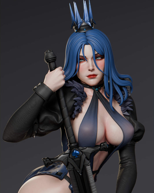 Queen of Spades Resin Art (Design by Abe3D)