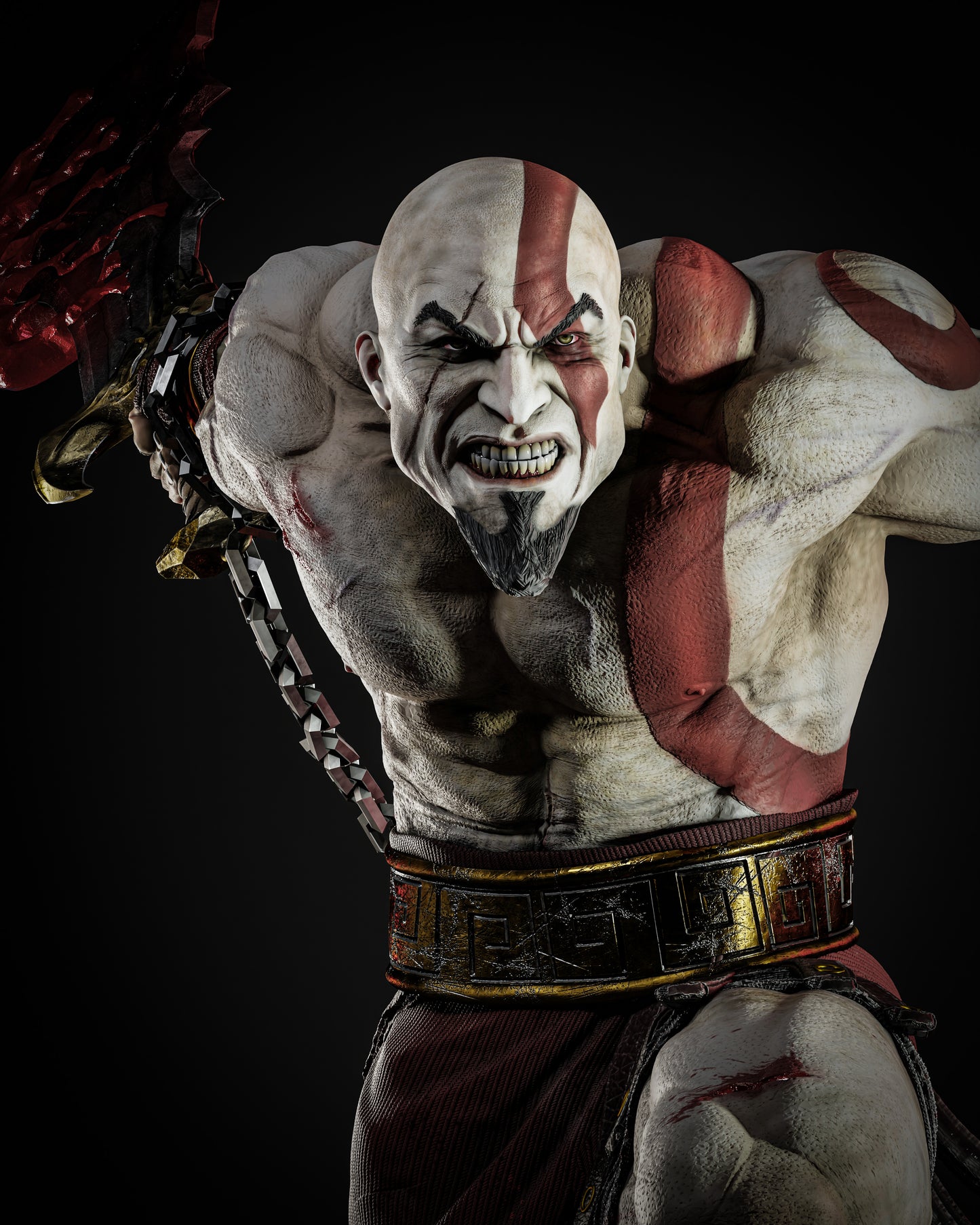 Kratos Resin Fan Art - MTO ZEZ