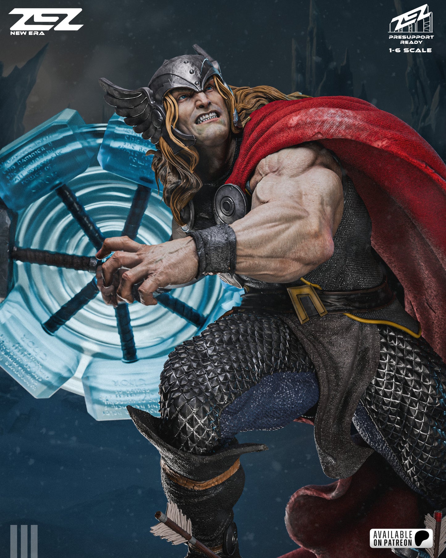 Thor Resin Art (Design by ZEZ Studios)
